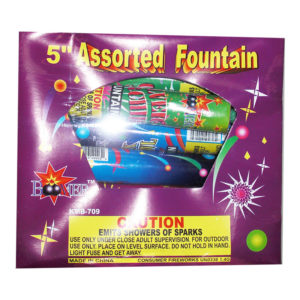 Tiger 5" Assorted Fountains 6pcs.