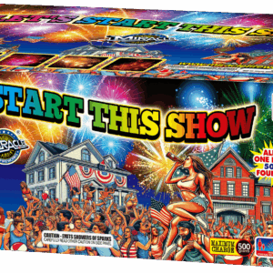 LET'S START THIS SHOW  500 gram Fountain by Miracle Fireworks